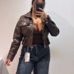 CHAQUETA POLIPIEL FRUNCIDA