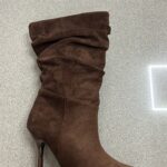 BOTA ANTE ARRUGADA ALTA MARRON