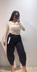 CAMISETA ENCAJE LARGA