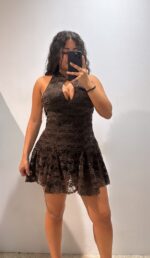 VESTIDO VOLANTE MELOCOTON