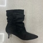 BOTA FRUNCIDA TACON BAJO NEGRO
