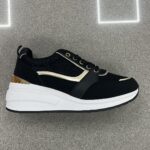 DEPORTIVA CUÑA BRILLO NEGRA