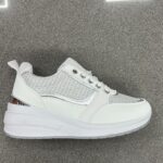 DEPORTIVA CUÑA BRILLO BLANCO