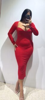 VESTIDO LICRA CASCOS