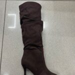 BOTA ALTA FINA ARRUGADA MARRON