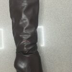 BOTA POLIPIEL FRUNCIDA MARRON