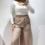 PANTALÓN PUÑO CUADRITOS
