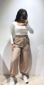 PANTALÓN PUÑO CUADRITOS